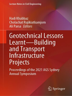 cover image of Geotechnical Lessons Learnt—Building and Transport Infrastructure Projects